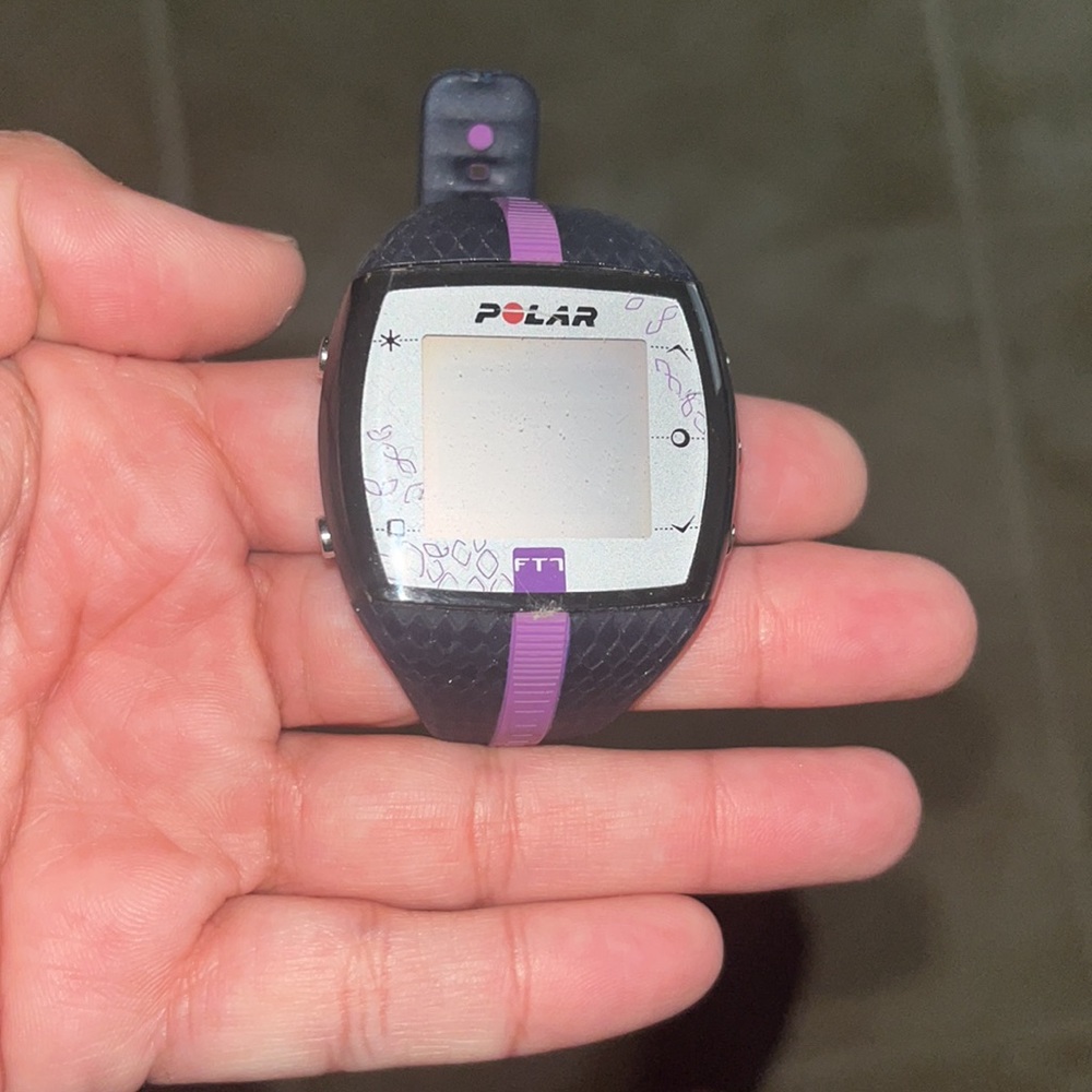 Polar FT7 watch and Heart Rate Sensor.